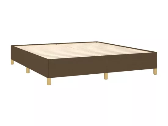 Sommier à lattes de lit Marron foncé 180x200 cm Tissu