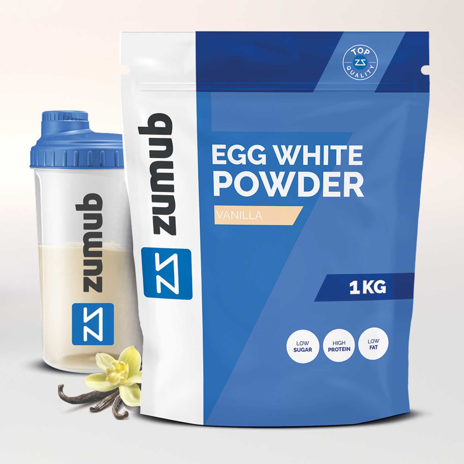 Proteína em pó de clara de ovo Zumub 500g