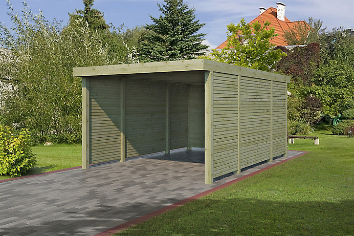 Carpot bois Gardenas Mordern 3 côtés fermés