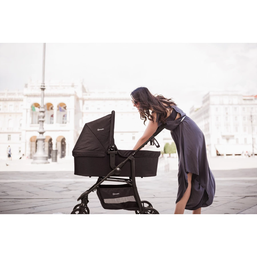 babyGO Kombikinderwagen 3 in 1 Black