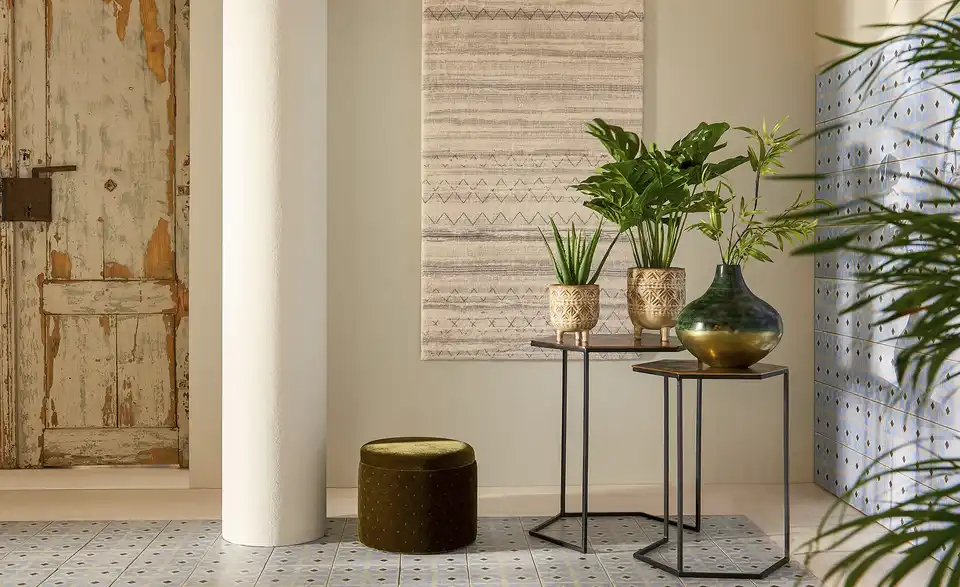 como Kurzflorteppich Creme, Grau 80x150 cm