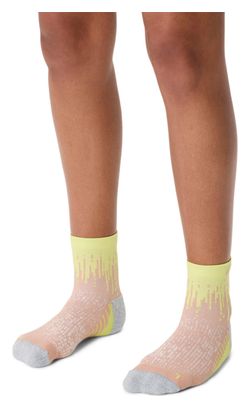 Chaussettes Asics Performance Run Quarter Rose/Jaune