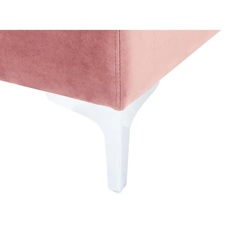 EVJA - Ottomaan - Roze - Fluweel