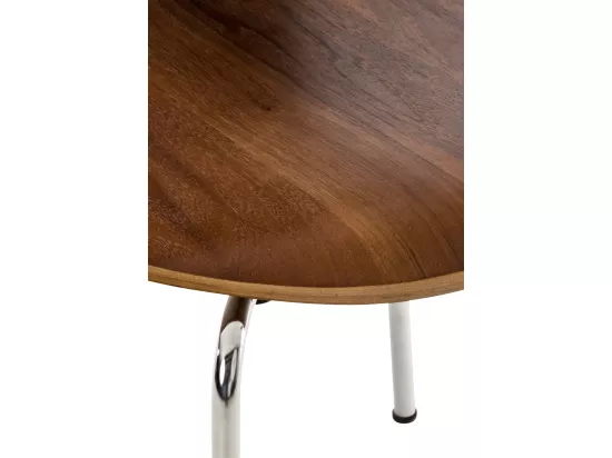 Lot de 2 Chaise de conférence - Bois & Nature - Noyer - DIEGO