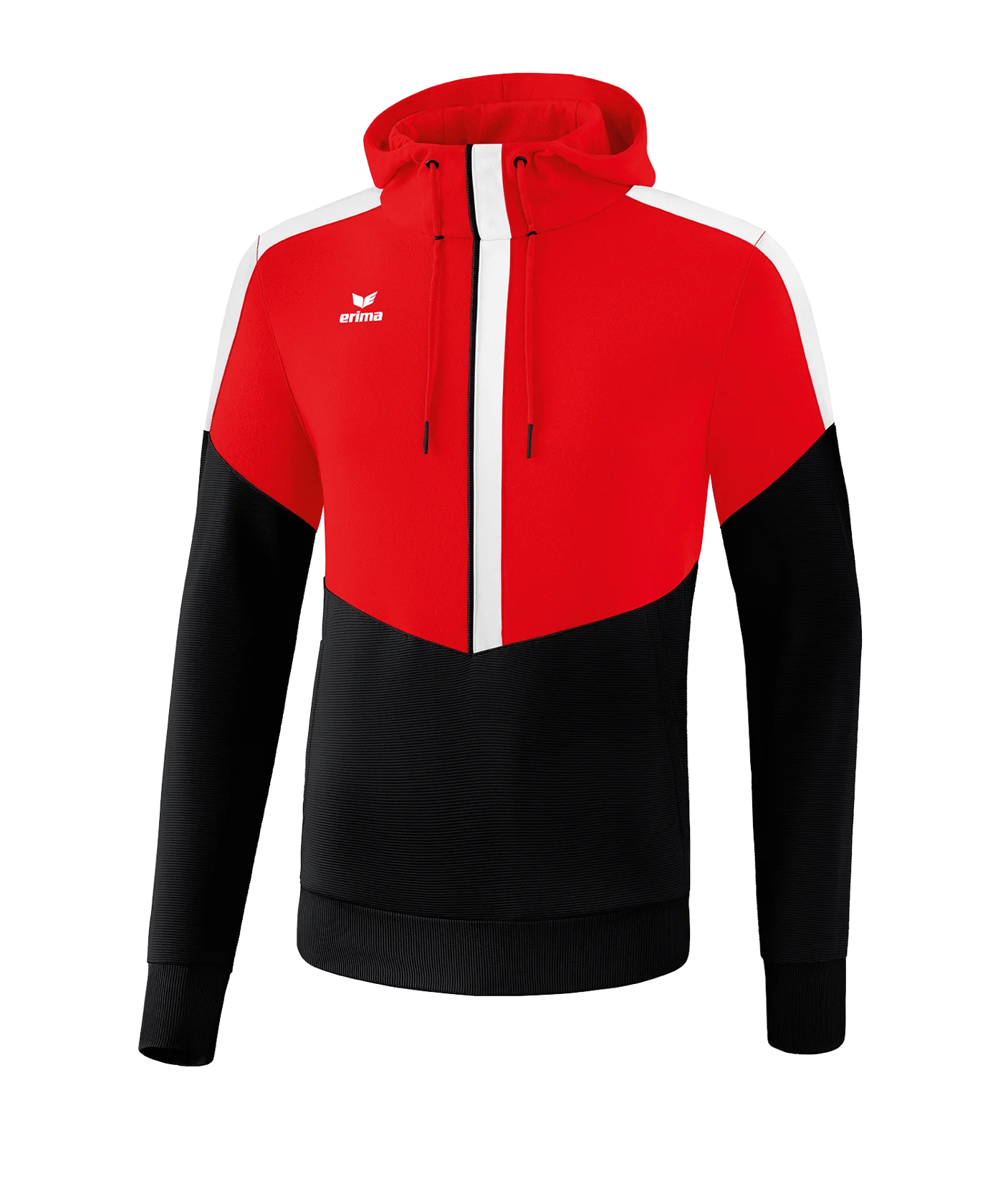 Erima Squad Hoody Kids Rot Schwarz
