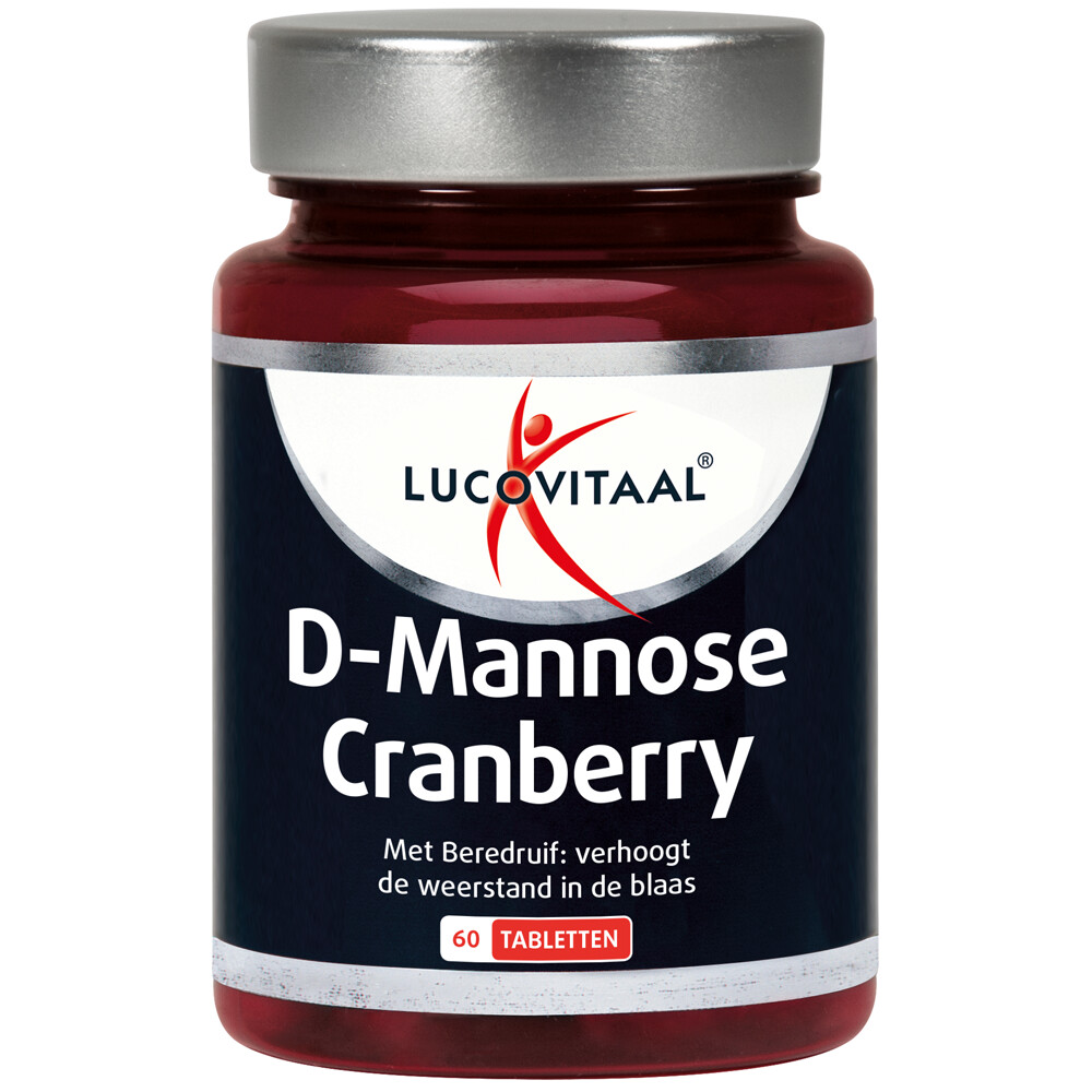 2x Lucovitaal D-Mannose Cranberry Blaasfunctie60 tabletten