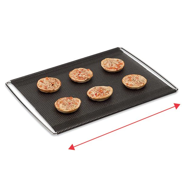 Grille de cuisson extensible avec feuille perforée anti-adhérente 41 à