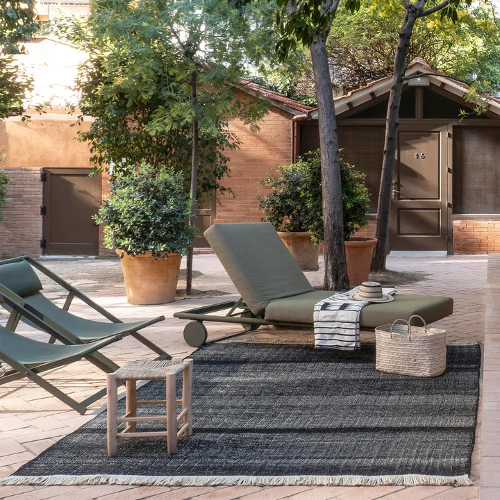 nanimarquina - Tres Outdoor-Teppich, 200 x 300 cm, schwarz