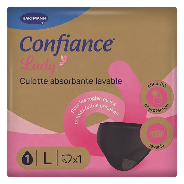 Confiance Lady - Calcinhas absorventes e laváveis para mulheres, tamanho G