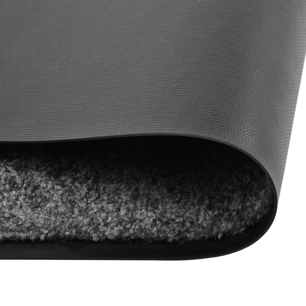 Paillasson lavable anthracite 120x180 cm
