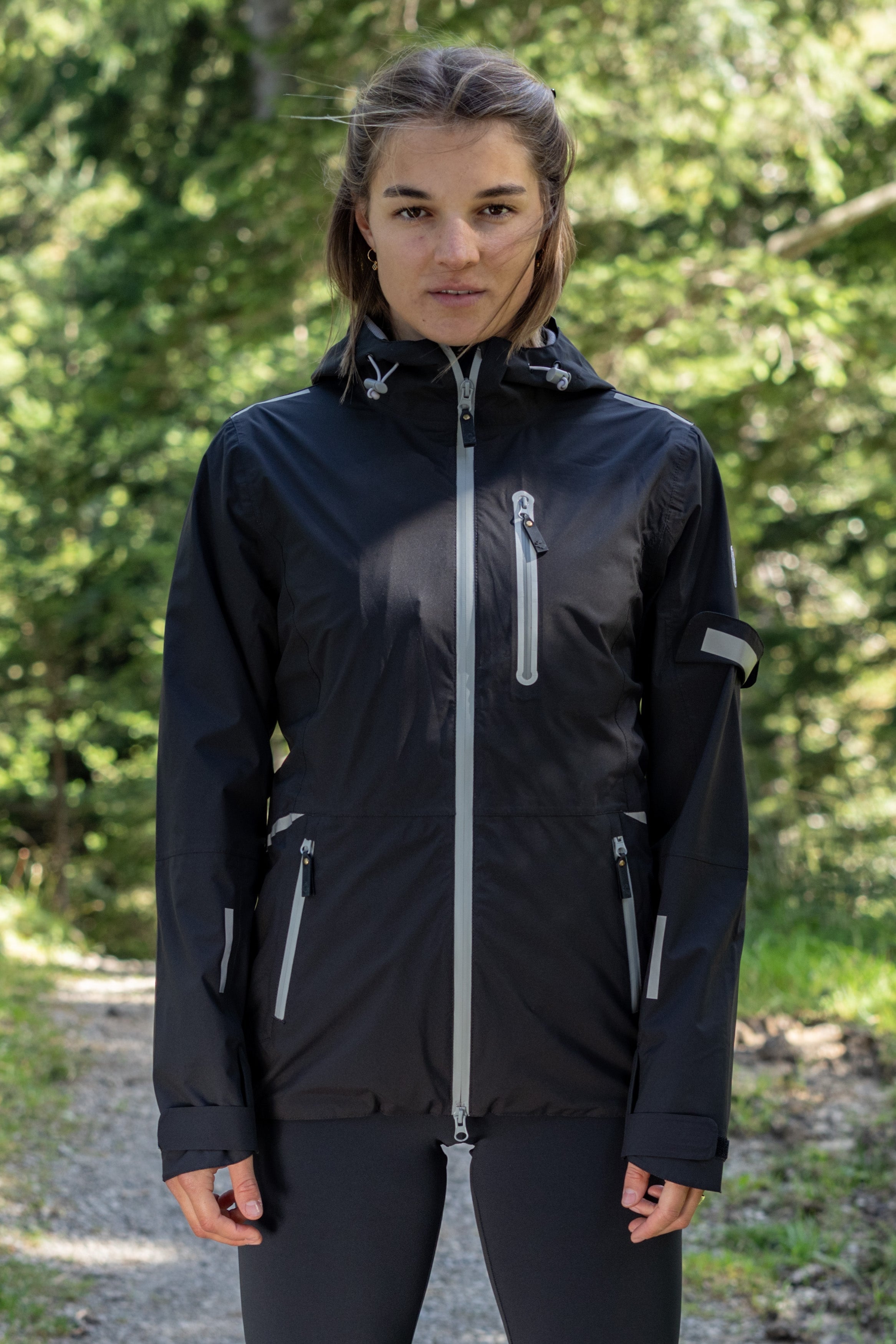 Frauen Regenjacke Trailblaze black