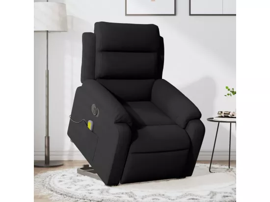 Fauteuil inclinable massant électrique noir velours