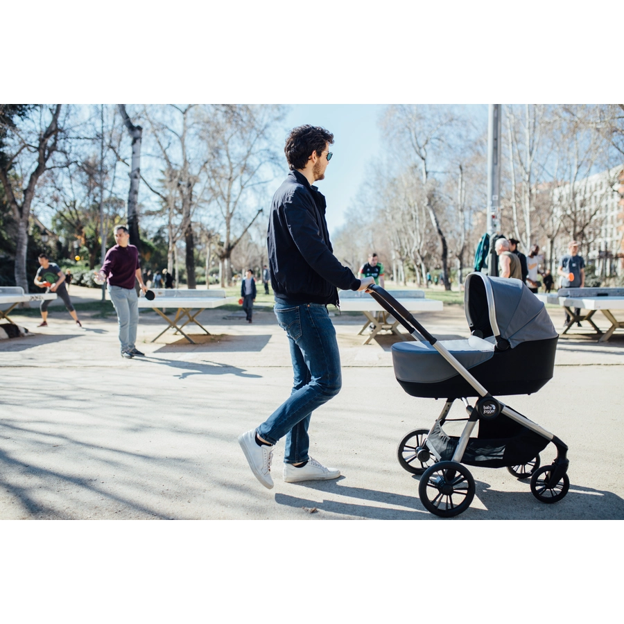 baby jogger Kinderwagen City Sights inkl. Babywanne Dark Slate und Wetterschutz