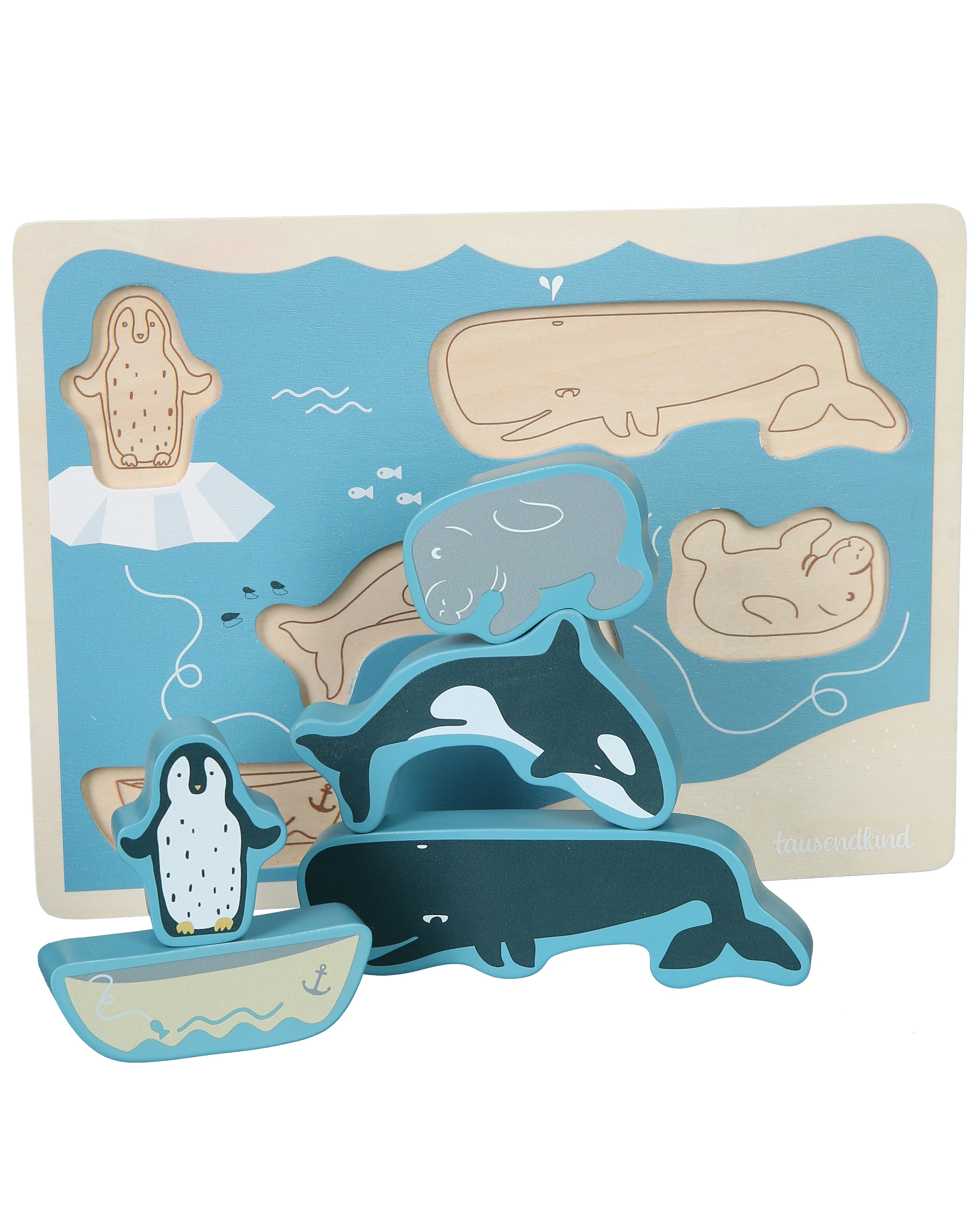 Steckpuzzle OCEAN aus Holz