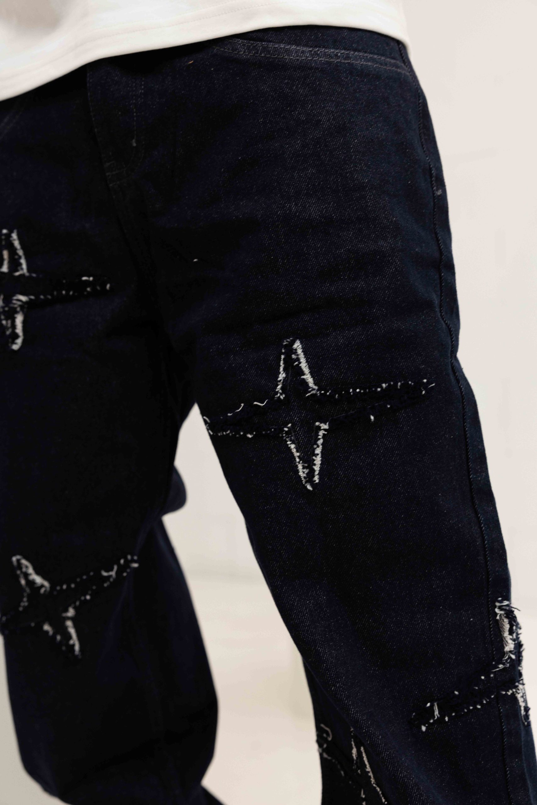 Project x Paris Star Regular Fit Jeans Heren Donkerblauw