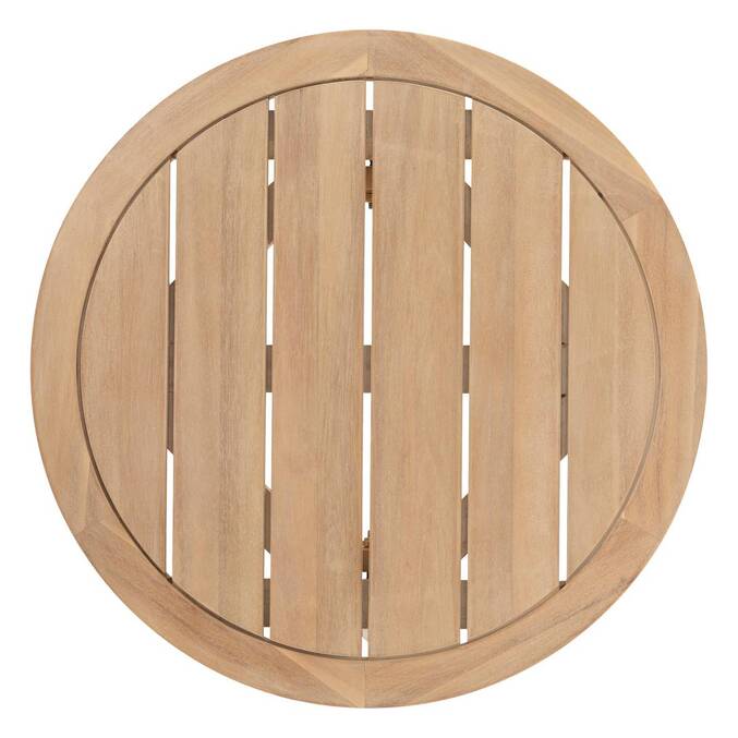 Table d'appoint de jardin ronde PAPOUASIE Acacia