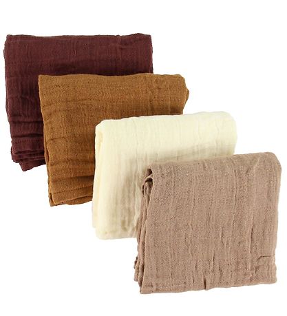Pippi Baby Spucktücher - 8er-Pack - 65x65 cm - Mahagoni