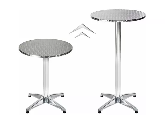 Mange debout aluminium diamètre aluminium grise 6.5 x 6.5 x 114 cm 2008195