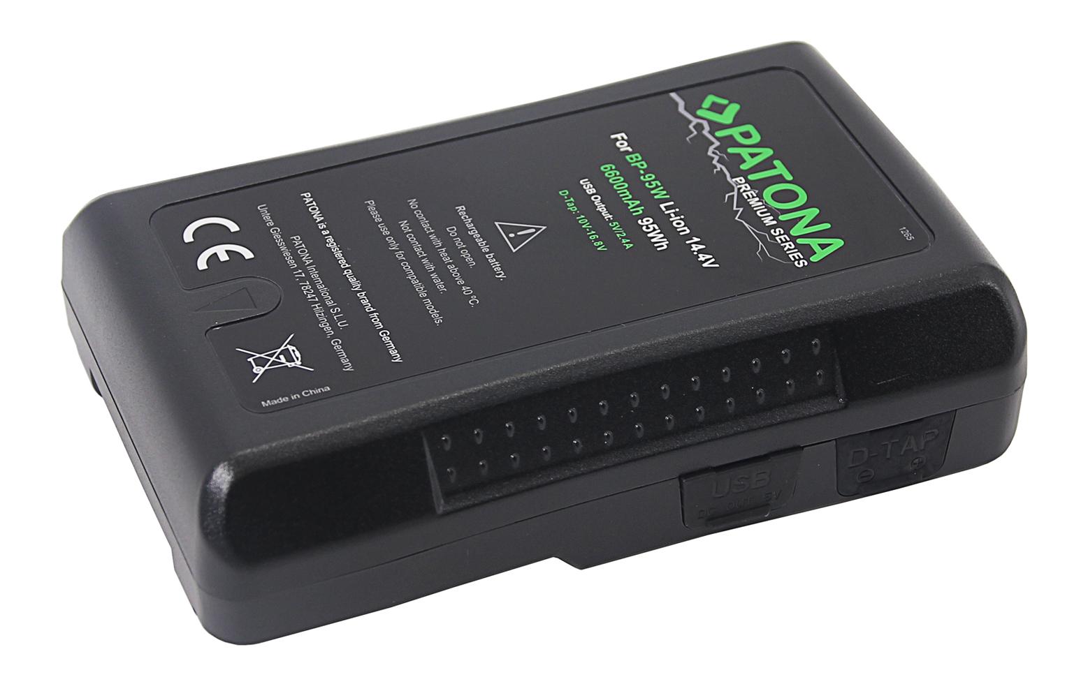 Videokamera-Akku Premium V-Mount 95 Wh<br>Hochwertiger V-Mount Akku aus der Premium Serie
