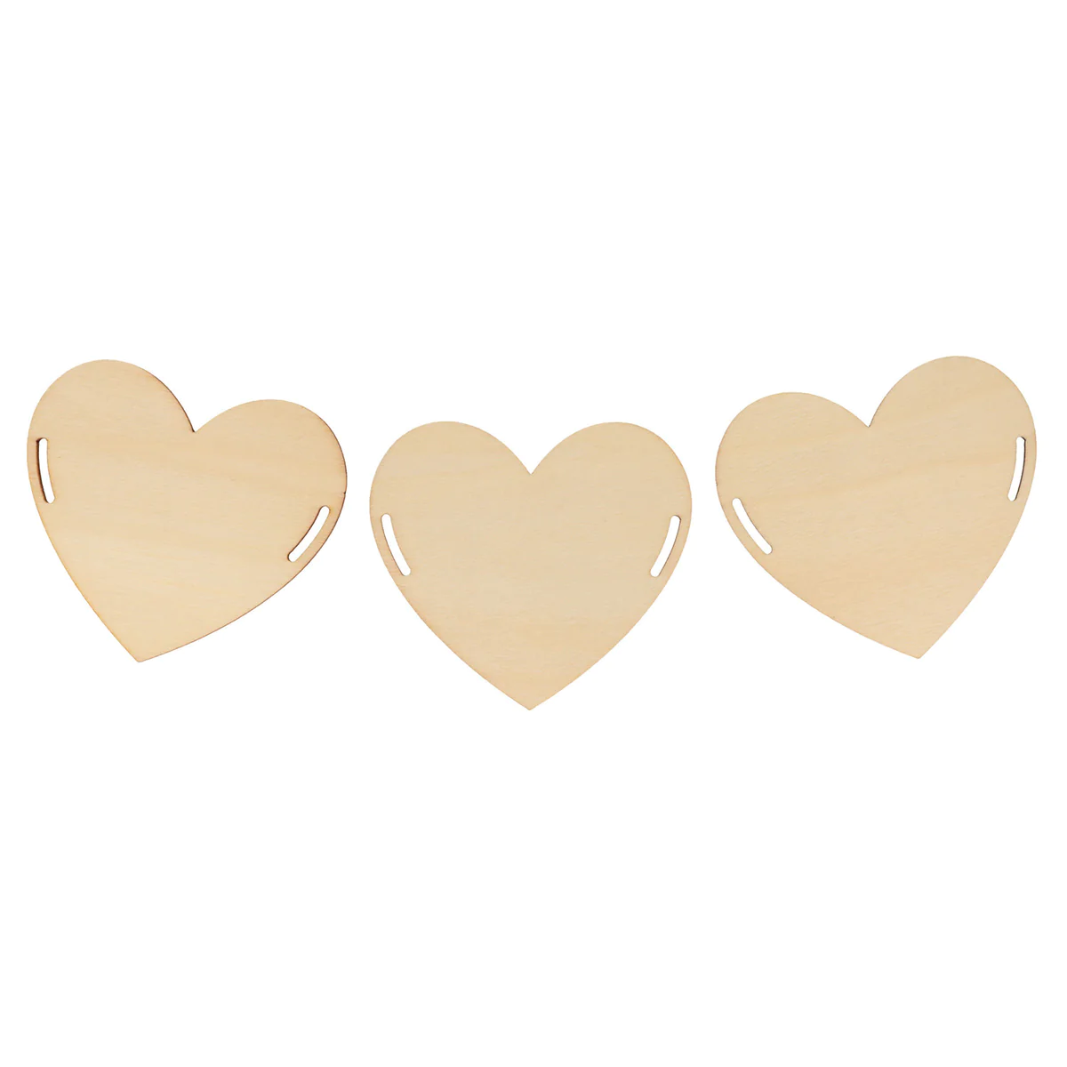 10 coeurs en bois pour guirlande Artemio