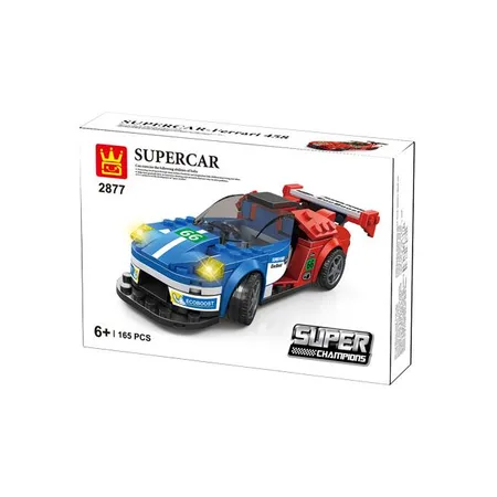 Wange Sportwagen Rot Blau