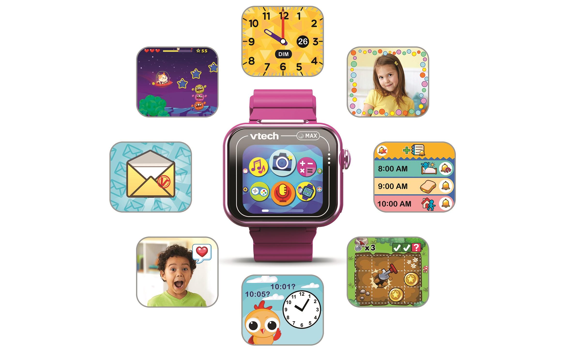 KidiZoom Smartwatch MAX framboise -FR-Kinder-Smartwatch