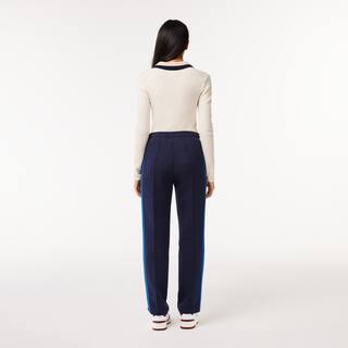 Pantalon Paris fabriqué en France avec bandes tricotées Pantalons de survêtement - Bleu - Lacoste - Femme