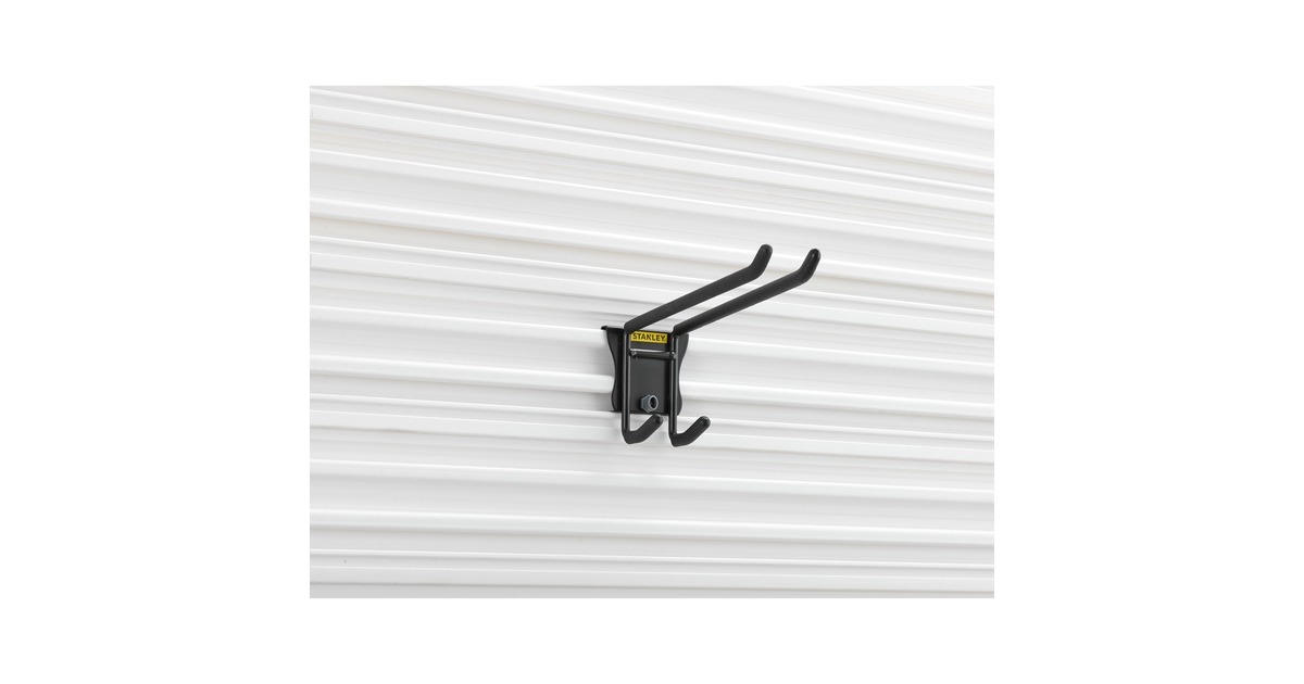 StanleyTrack Wall - Dubbele haak houder  (Zwart)