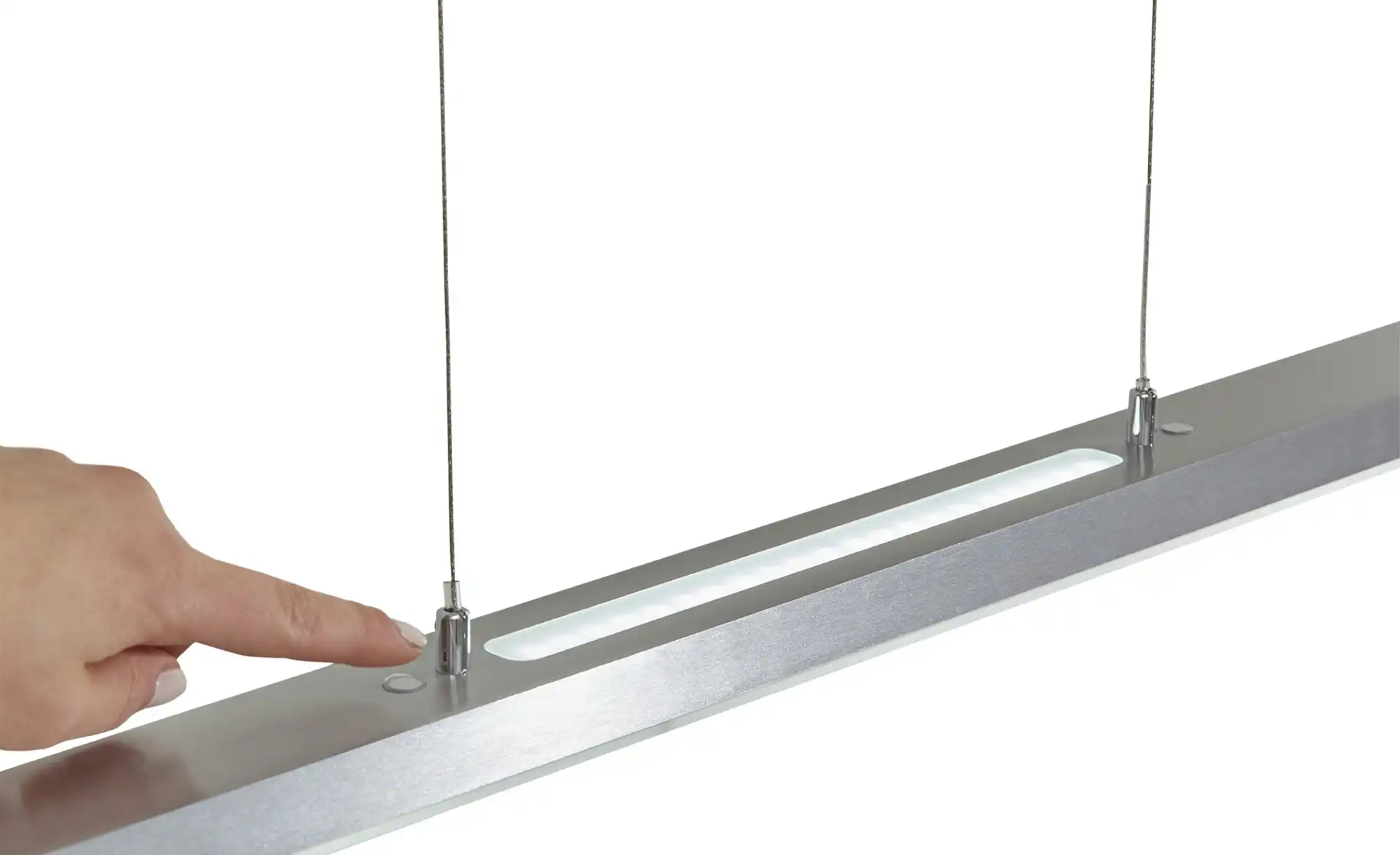 KHG LED-Pendelleuchte, chrom mit indirekter Beleuchtung