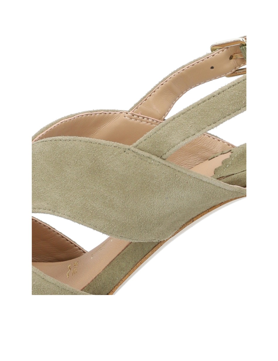 Veloursleder Sandale