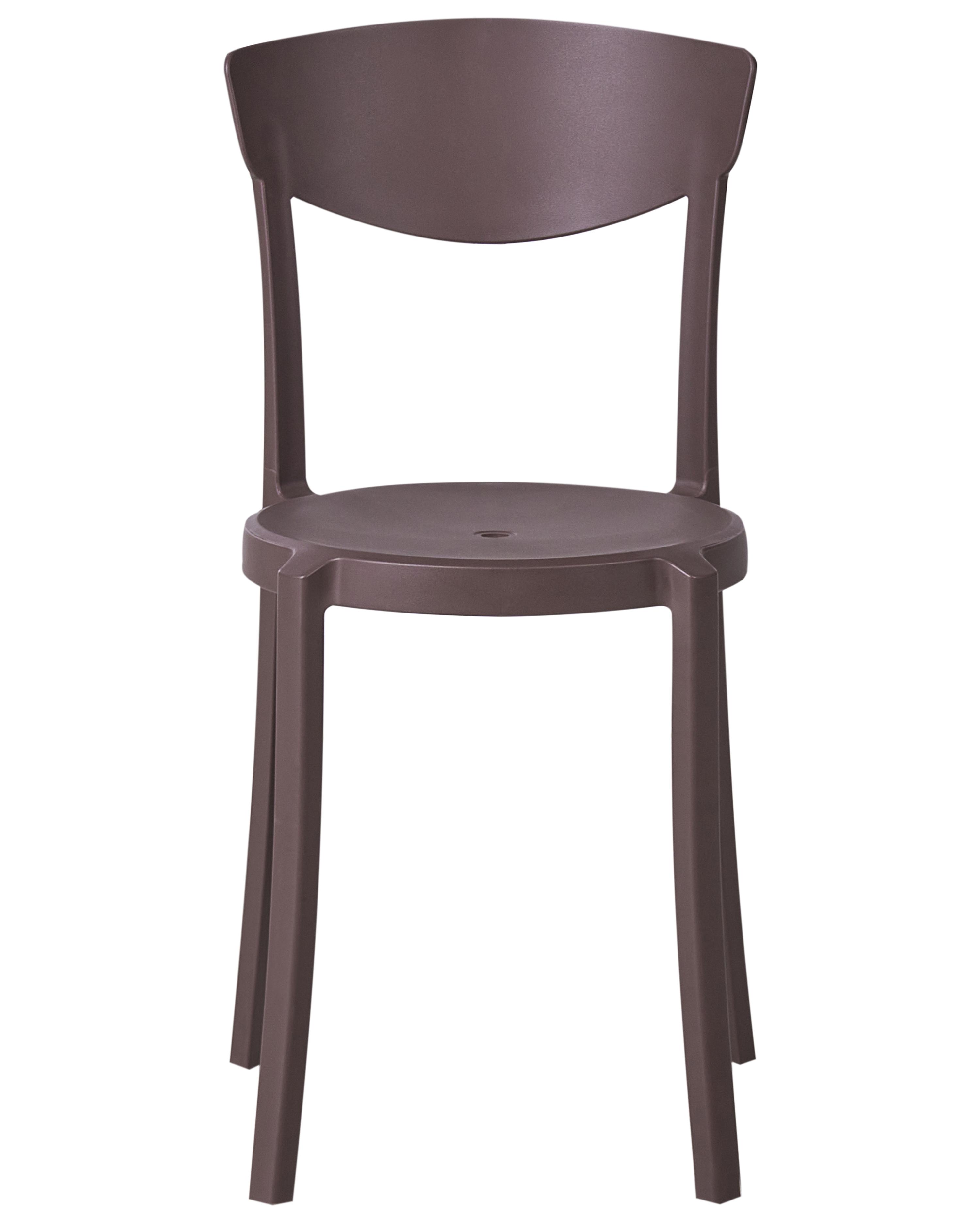 Set van 4 tuinstoelen VIESTE Bruin