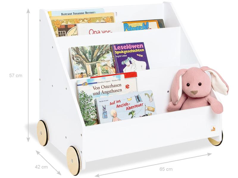 Pinolino Bücherregal Lasse Kinder-Bücherregal mit Rollen