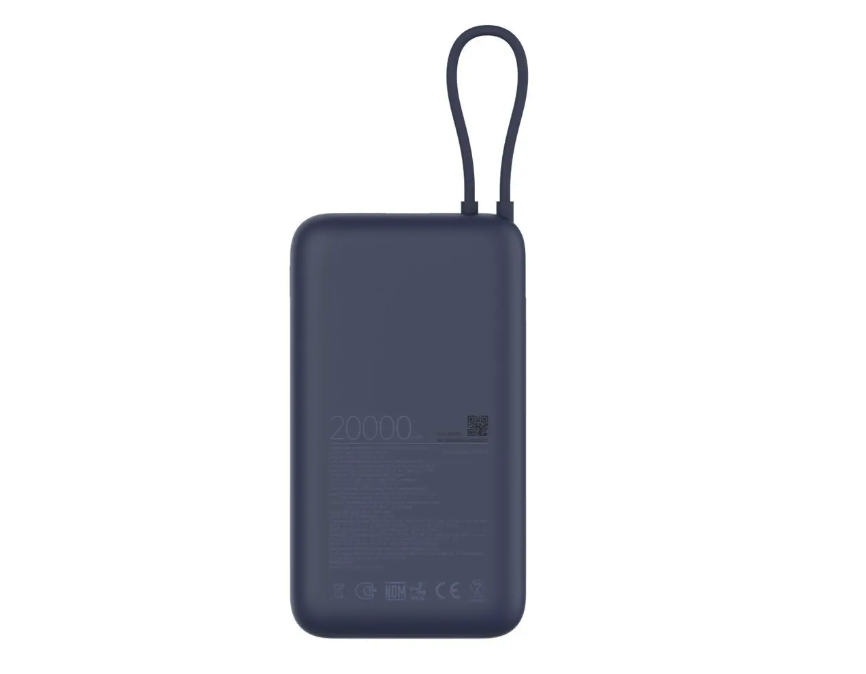 (33W) 20000mAh Powerbank USB C / USB A Ladegerät inkl. USB C Ladekabel Power Delivery (BHR8975GL) - Blau