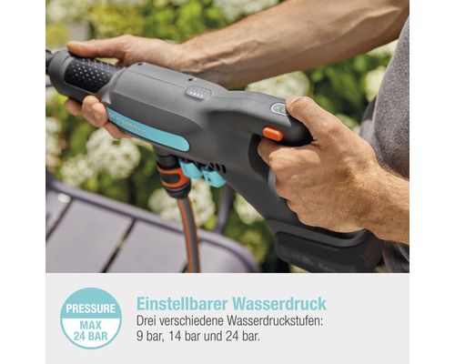 GARDENA Aqua Clean accu hogedrukreiniger inclusief accu en lader