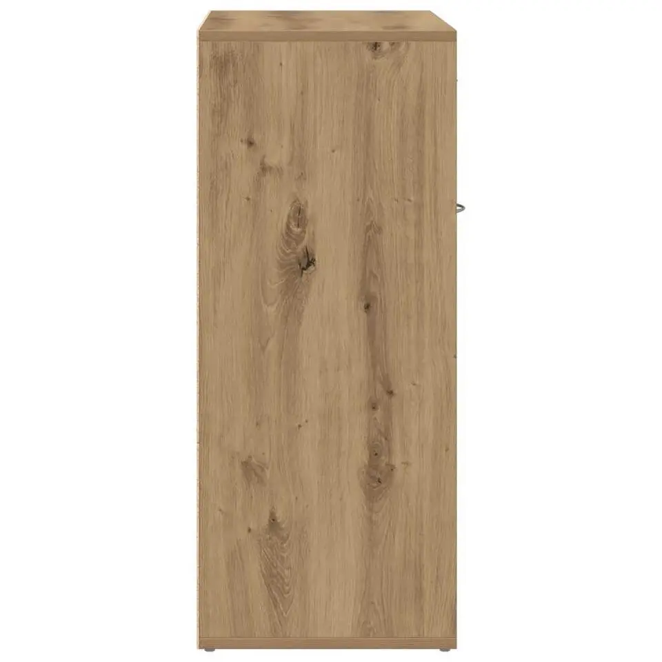 vidaXL - Schoenenkast met 1 lade 2 deuren - Artisan eiken - Hout - 60x35x84 cm