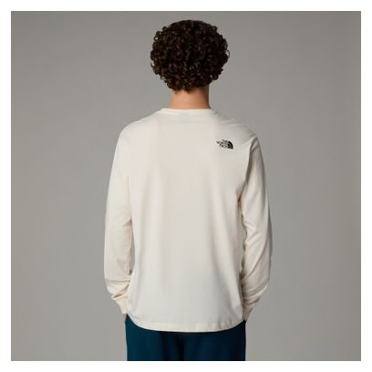 T-Shirt Manches Longues The North Face Varsity Graphic Blanc