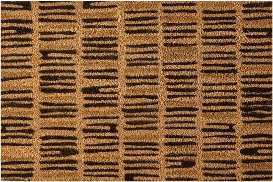 MD Entree deurmat zwart / bruin 60 x 40 cm