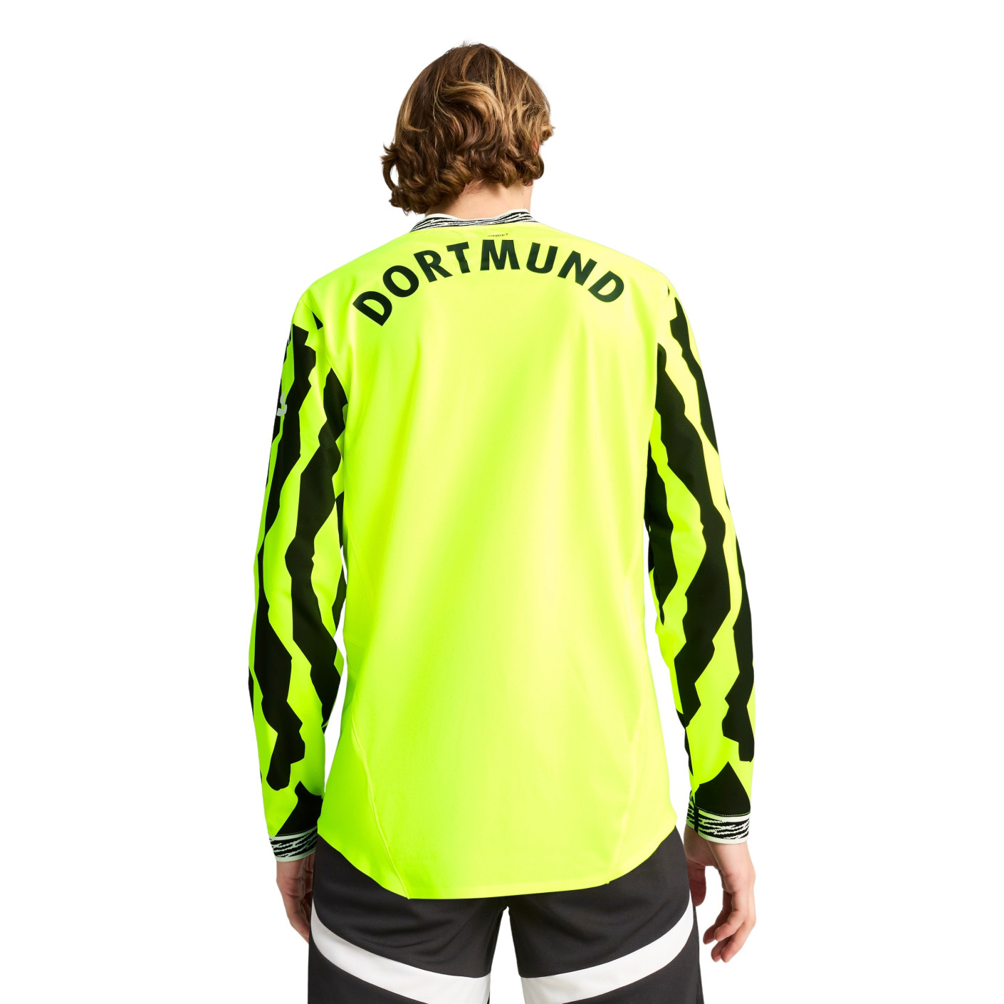 PUMA Borussia Dortmund Anniversary Shirt Authentic 2024-2025 Lange Mouwen Geel Zwart