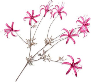 Silk-Ka kunstbloem Lelie paars 95 cm