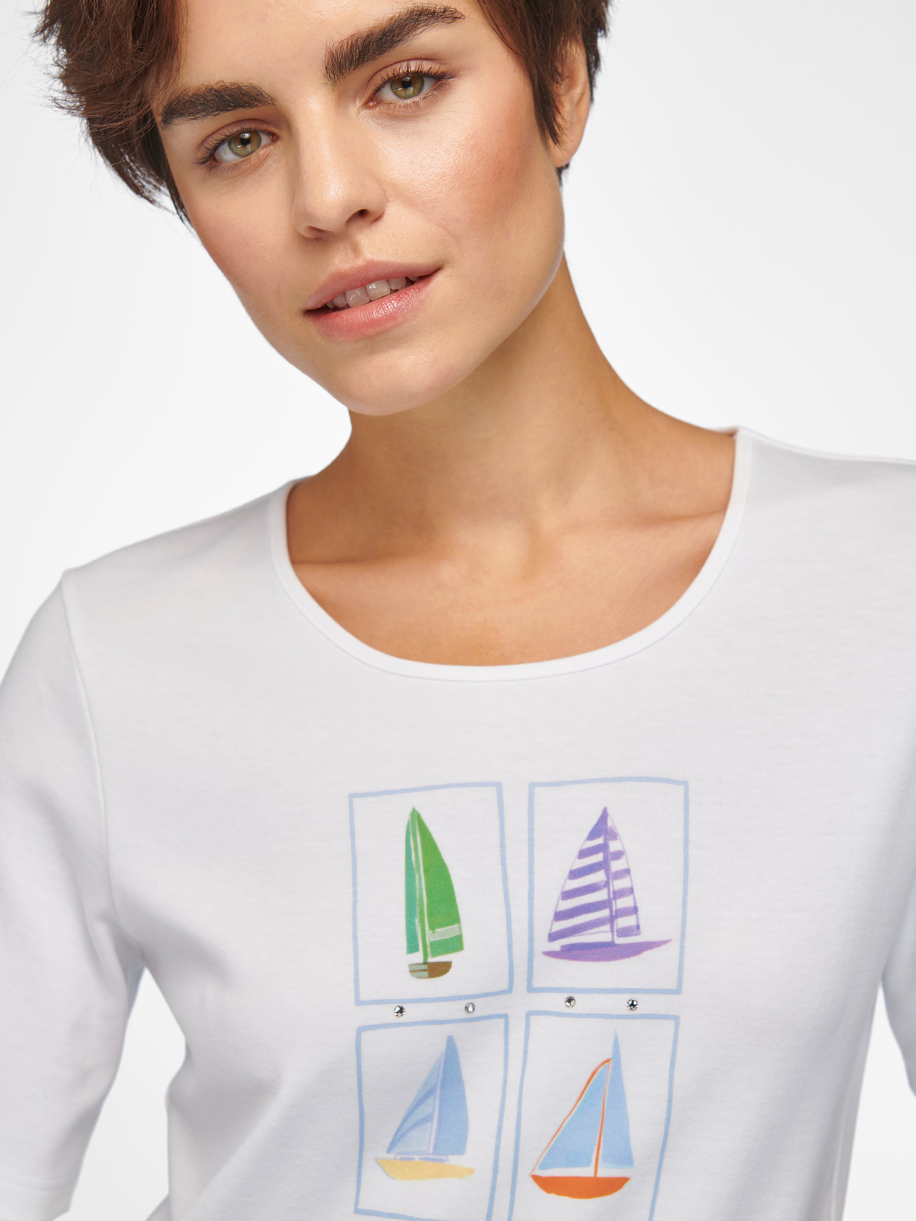 Rundhals-Shirt