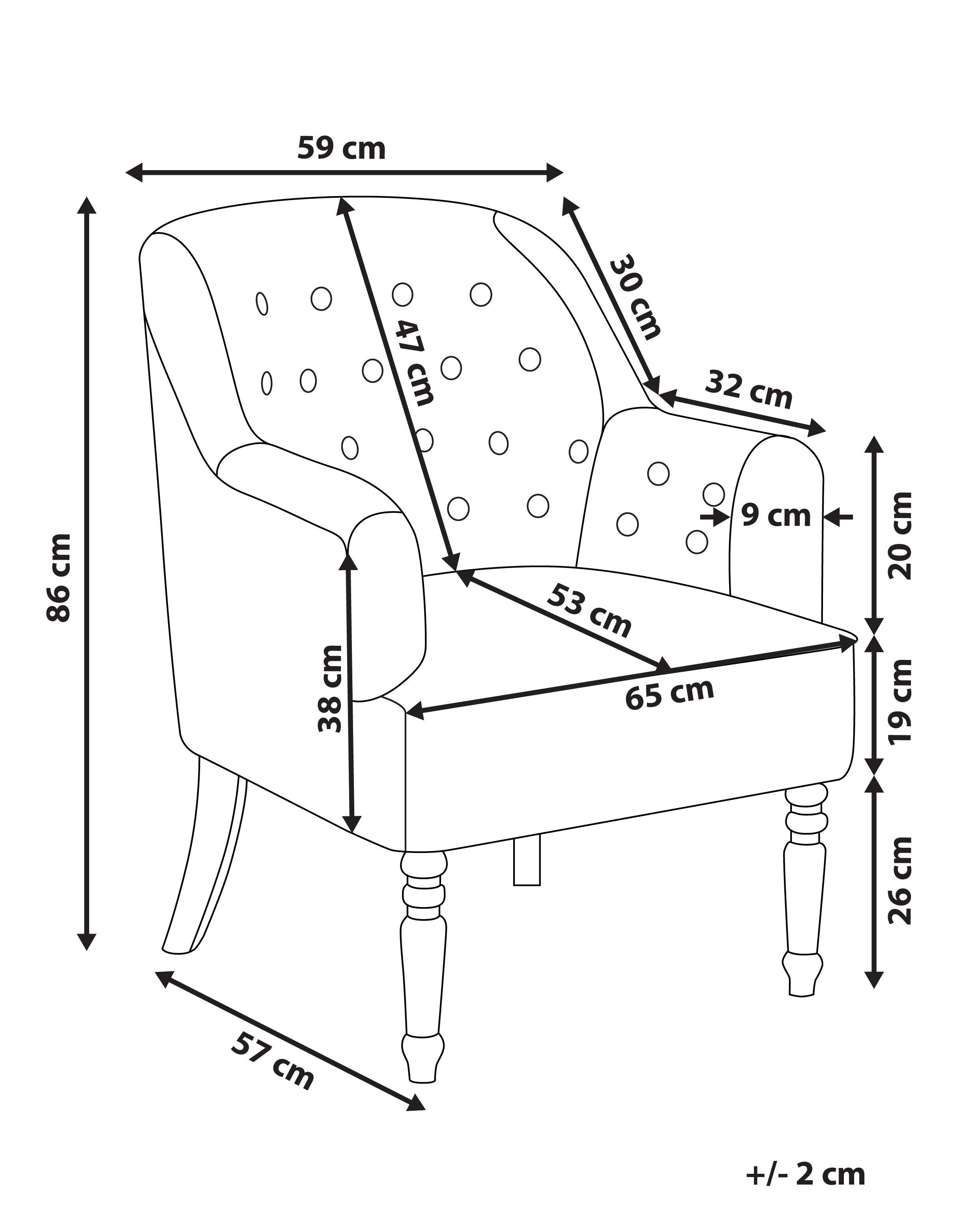 Fauteuil MANDAL Stof Meerkleurig