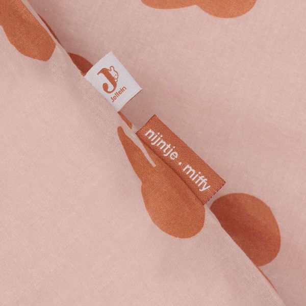 Jollein Miffy Shadow Dekbedovertrek - 100 x 140 cm - Wild Rose