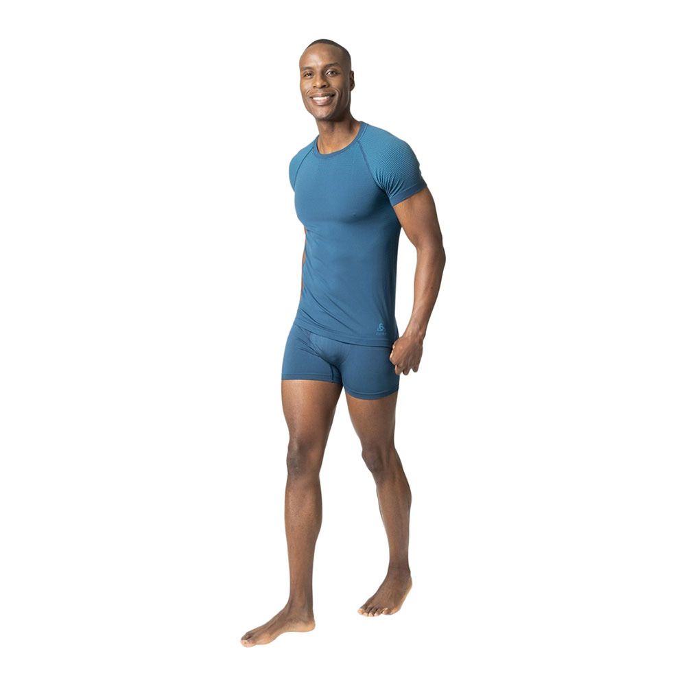 Odlo PERFORMANCE LIGHT ECO - Sous-couche Homme blue wing teal - saxony blue