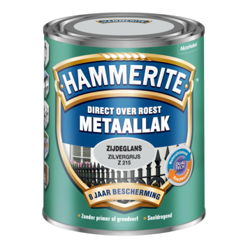 Hammerite Direct over Roest metaallak zijdeglans zilvergrijs 750 ml