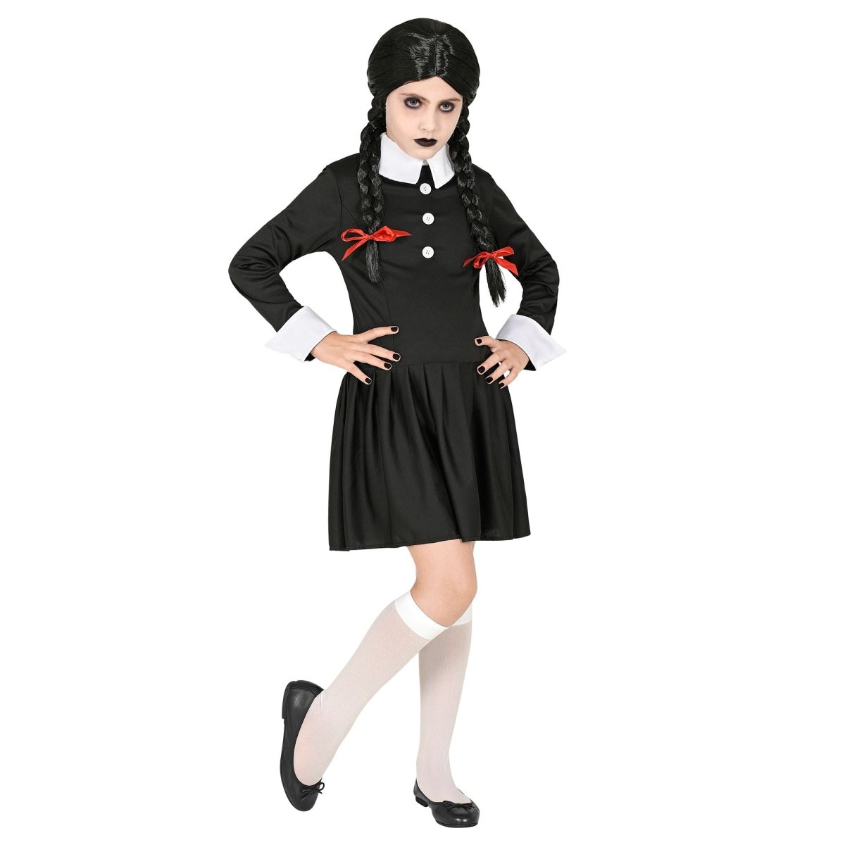Halloween Jurk Zwart Wit Meisje