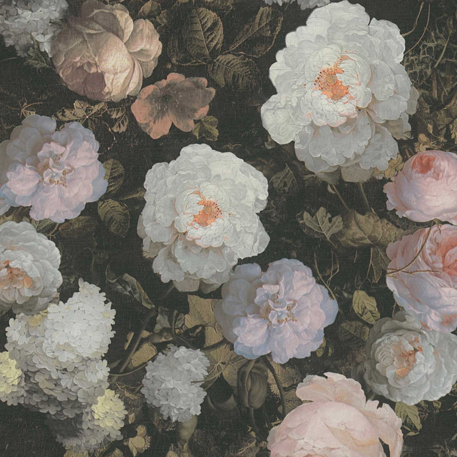 Vliestapete - Blumen - rosa - 10 Meter