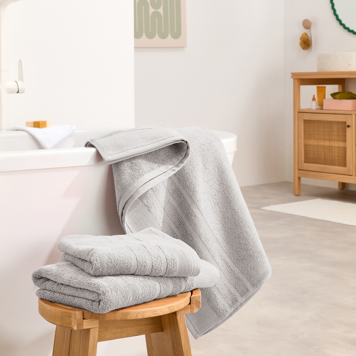LA REDOUTE INTERIEURS<br>Toalha de banho maxi 600 g/m², Zavara