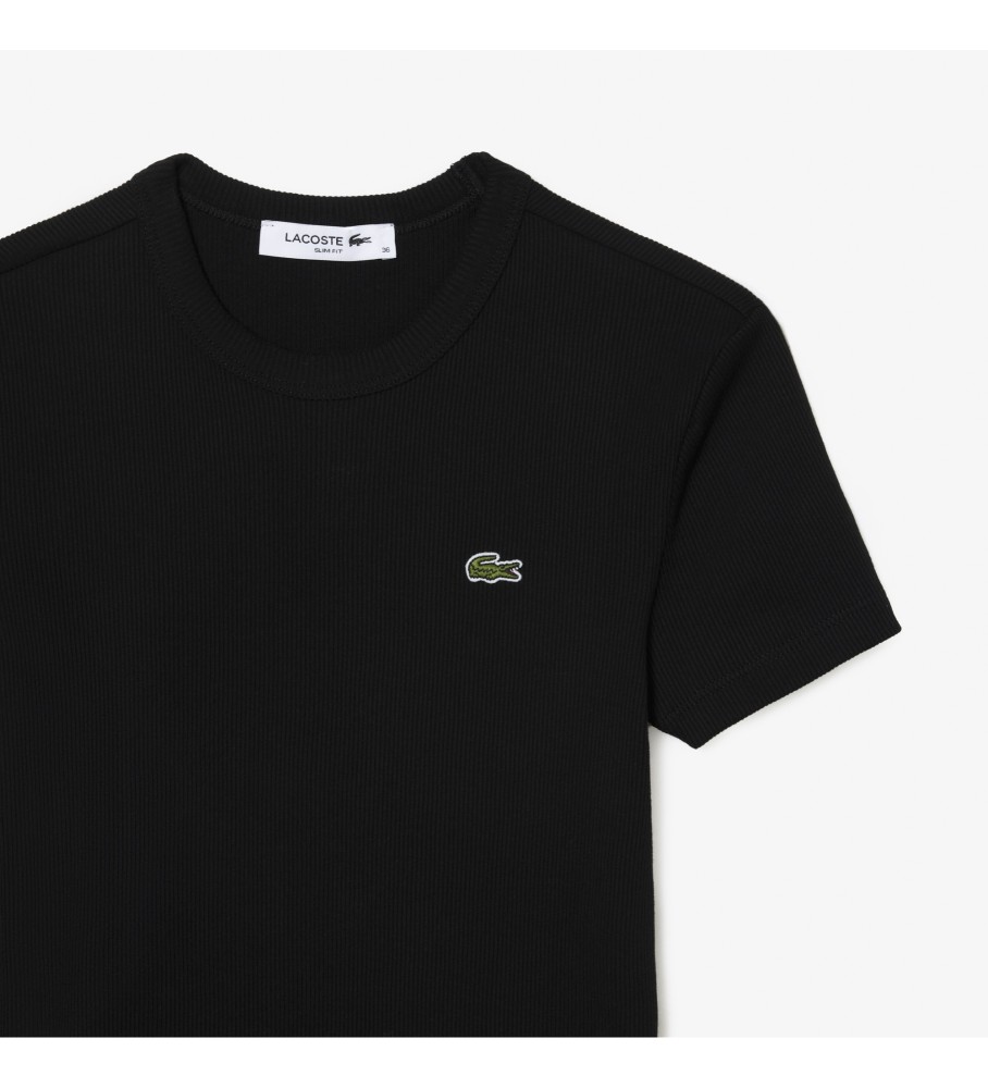 Lacoste Camiseta com logotipo preto