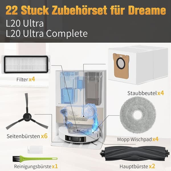 INF Dreame L10s Ultra / Xiaomi-serien tilbehørssett