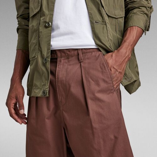 G-Star Raw - D21458 D387 WORKER SHORT CHINO-C964 BROWN STONE Marrón